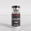 Tesamorelin 10mg research peptide vial used in laboratory studies for growth hormone research, metabolic analysis, and endocrine function