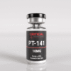 PT-141 10mg research peptide vial used in laboratory studies for neuroendocrine research, melanocortin receptor activity, and behavioral analysis